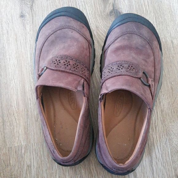 Keen leather slip on- burgundy - Picture 2 of 5